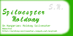 szilveszter moldvay business card